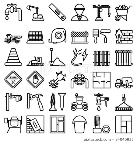 Construction Icon Set 84040935