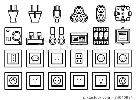 Electrics Icon Set 84040954