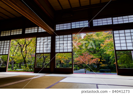圓光寺秋葉園風景京都府京都市 84041273