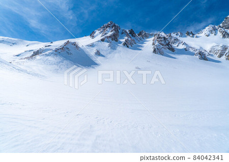 雪山登山風景冬季千疊敷馬戲團[長野縣] 84042341