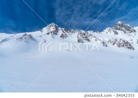 雪山登山風景冬季千疊敷馬戲團[長野縣] 84042355