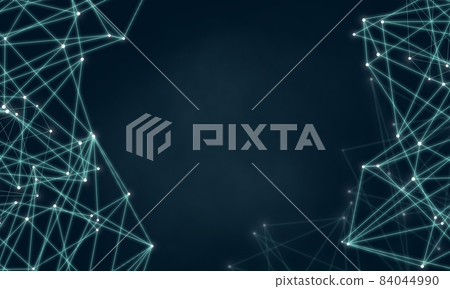 Technology background wallpaper material that visualizes the future 3D network structure (1) 84044990