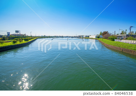 Waterway drawn from Tone Ozeki 84046538