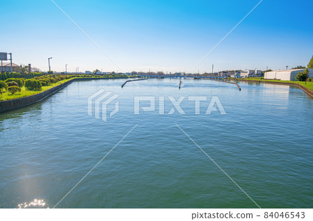 Waterway drawn from Tone Ozeki Waterway drawn from Tone Ozeki 84046543