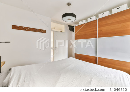 Interior design of luxury bedroom with soft bed Interior design of luxury bedroom with soft bed 84046830