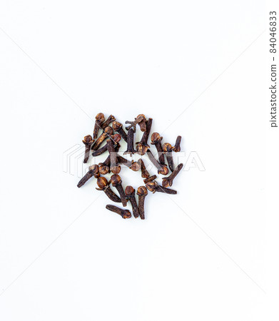 dry cloves isolated on white background. Spices 84046833