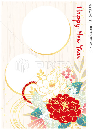 華麗的 shimenawa 新年賀卡 2022 84047279