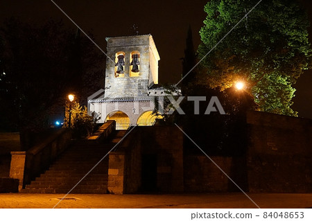 santiago pilgrim path scenery santiago pilgrim path scenery 84048653
