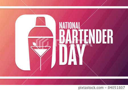 National Bartender Day. Holiday concept. Template for background, banner, card, poster with text 84051807
