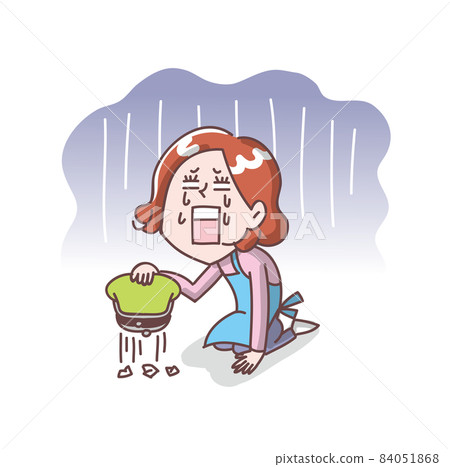 帶著空錢包哀悼的家庭主婦 84051868