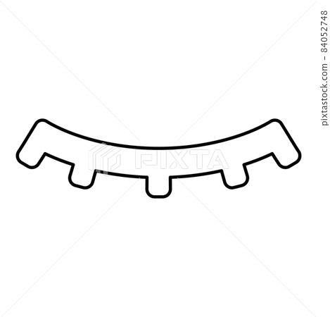 Eyelash extension effect mascara contour outline icon black color vector illustration flat style image Eyelash extension effect mascara contour outline icon black color vector illustration flat style image 84052748