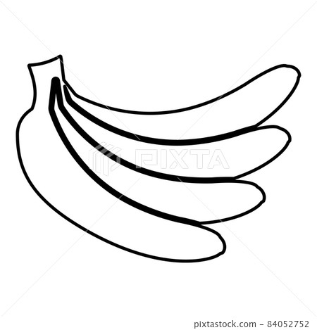 Bunch of bananas contour outline icon black color vector illustration flat style image Bunch of bananas contour outline icon black color vector illustration flat style image 84052752