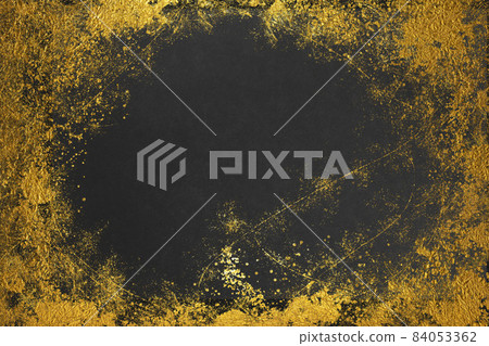 亞光黑色和金色的日式圖像背景 84053362