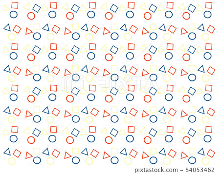 Figure (Maru Sankaku Shikaku) pattern illustration Figure (Maru Sankaku Shikaku) pattern illustration 84053462