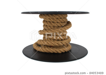 Braided natural jute rope wrapped on the reel Braided natural jute rope wrapped on the reel 84053489