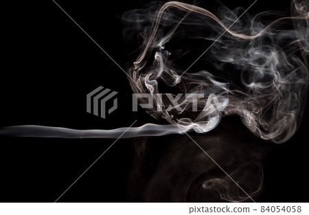 Abstract movement smoke on dark background 84054058