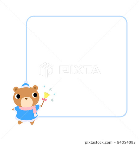 Winter bear icon (with frame) - Stock Illustration [84054092] - PIXTA