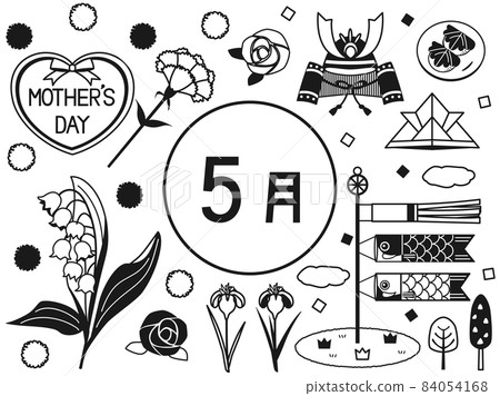 五月單色插圖集 五月單色插圖集 84054168