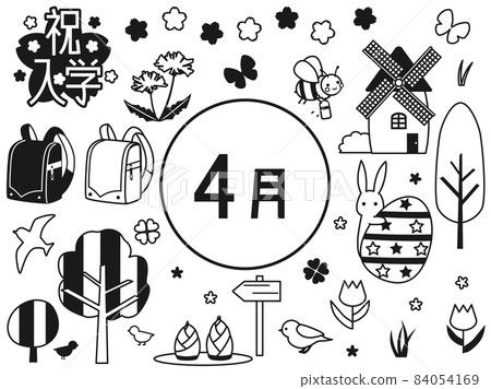 四月單色插圖集 84054169
