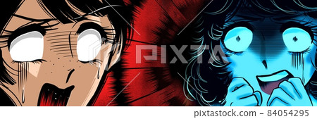 70's shojo manga face pale white eyes frightened beauty 70's shojo manga face pale white eyes frightened beauty 84054295