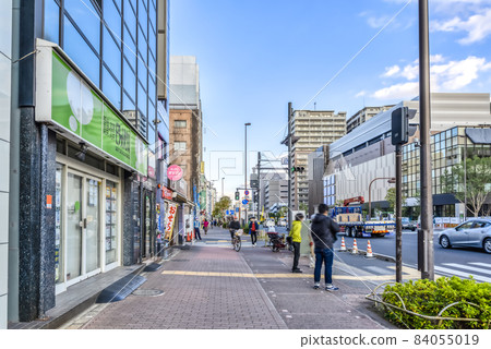 Urban landscape of Koto Ward, Tokyo: Kameido Station 84055019