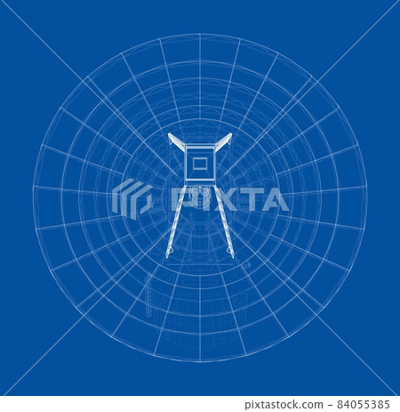 Radio Telescope concept outline Radio Telescope concept outline 84055385
