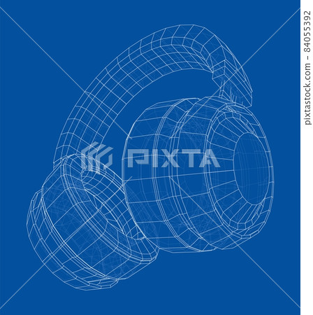 Headphones concept outline 84055392
