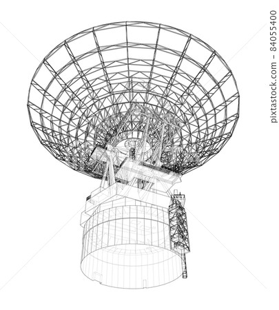 Radio Telescope concept outline Radio Telescope concept outline 84055400