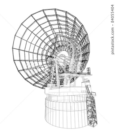 Radio Telescope concept outline Radio Telescope concept outline 84055404