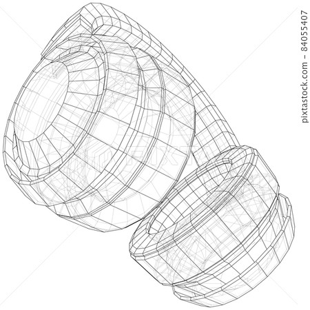 Headphones concept outline Headphones concept outline 84055407