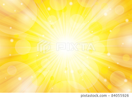 Yellow radial background light glitter 84055926