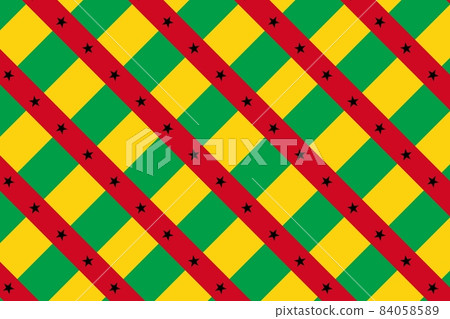 Geometric pattern in the colors of the national flag of Guinea-Bissau. The colors of Guinea-Bissau. Geometric pattern in the colors of the national flag of Guinea-Bissau. The colors of Guinea-Bissau. 84058589