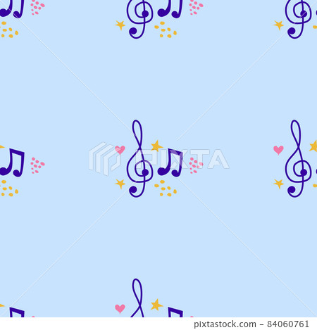 Abstract music notes seamless pattern background. musical illustration melody decoration. Abstract music notes seamless pattern background. musical illustration melody decoration. 84060761
