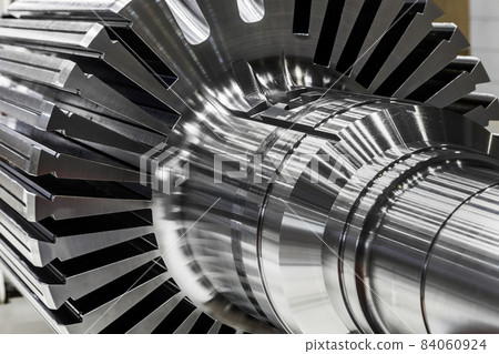 shaft of the electric motor mechanically processed in production shaft of the electric motor mechanically processed in production 84060924