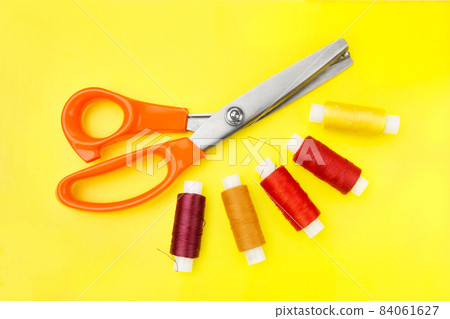 Scissors and Sewing thread spool 84061627