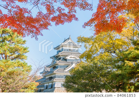 Autumn national treasure, Matsumoto Castle [Great castle tower] 84061853