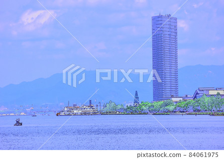 大津市都市風景[大津市Nagisa公園] 84061975