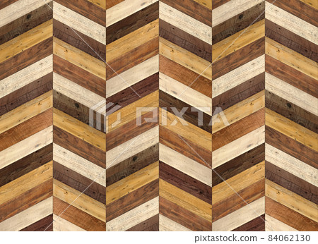 Wood pattern on walls and floor, medium color herringbone Wood pattern on walls and floor, medium color herringbone 84062130