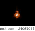 bulb on black background 84063045
