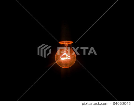 bulb on black background bulb on black background 84063045