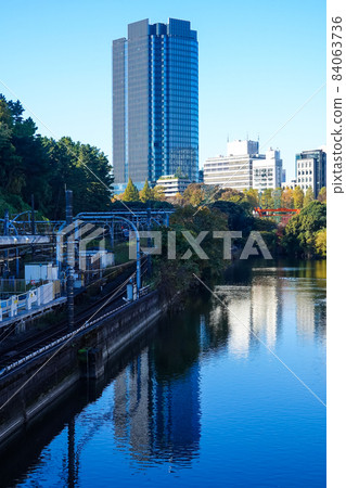 Edo Castle Sotobori Ruins from Ichigaya Station Edo Castle Sotobori Ruins from Ichigaya Station 84063736