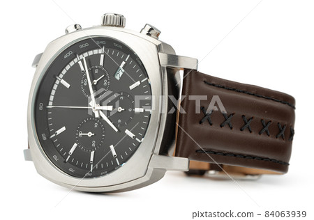 Mechanical watch isolated on white background, close up 84063939