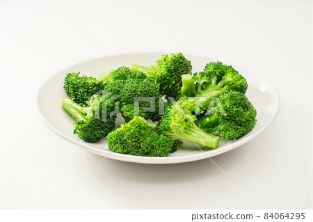 Broccoli White Background Broccoli White Background 84064295