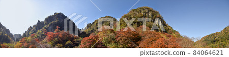 Autumn leaves from Yabakei and Shinyaba Gorge (panorama) Autumn leaves from Yabakei and Shinyaba Gorge (panorama) 84064621