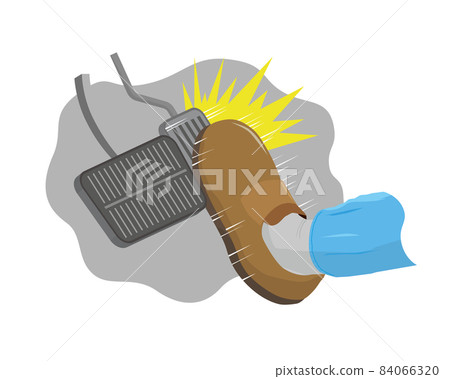 Misstepping on the brake and accelerator 84066320