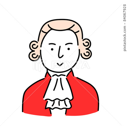 莫扎特莫扎特插畫音樂家 莫扎特莫扎特插畫音樂家 84067928