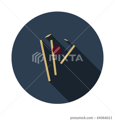 Cricket Wicket Icon 84068021