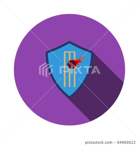 Cricket Shield Emblem Icon 84068022