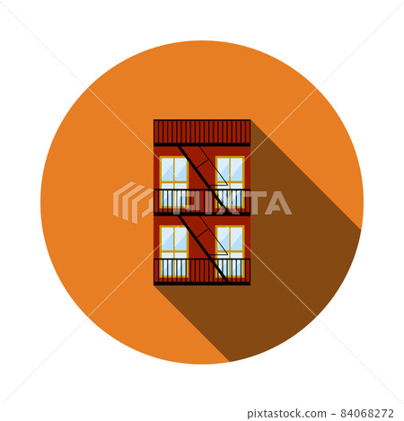 Emergency Fire Ladder Icon 84068272