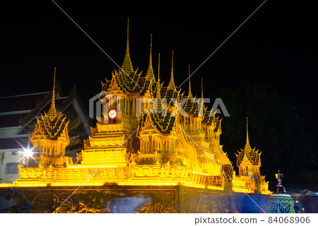 Wax Castle show in Wax Castle Festival is held annually at the end of the Buddhist Lent in Thailand. Wax Castle show in Wax Castle Festival is held annually at the end of the Buddhist Lent in Thailand. 84068906